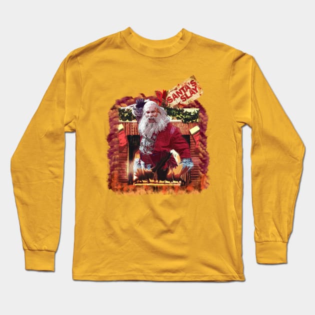 Santa's Slay Long Sleeve T-Shirt by Exploitation-Vocation